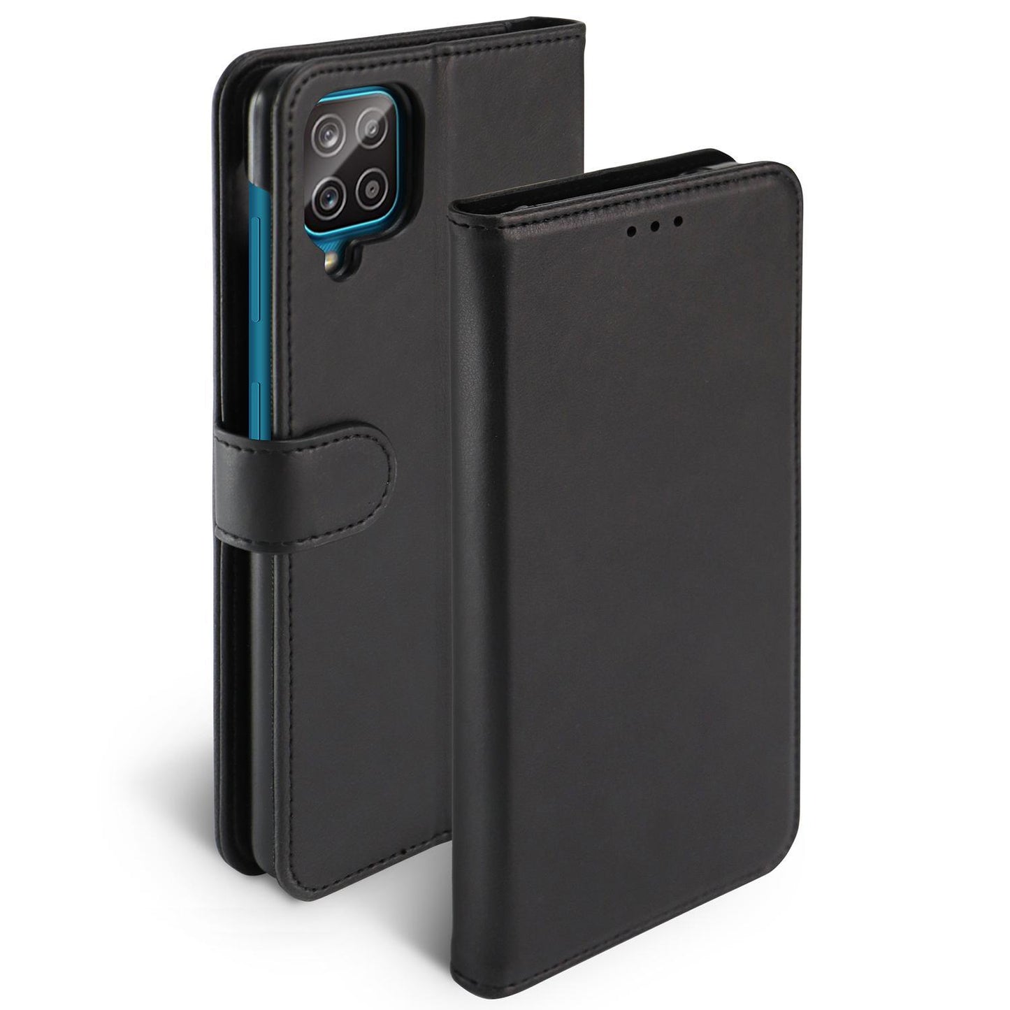 Phone Wallet Black for Samsung Galaxy A12